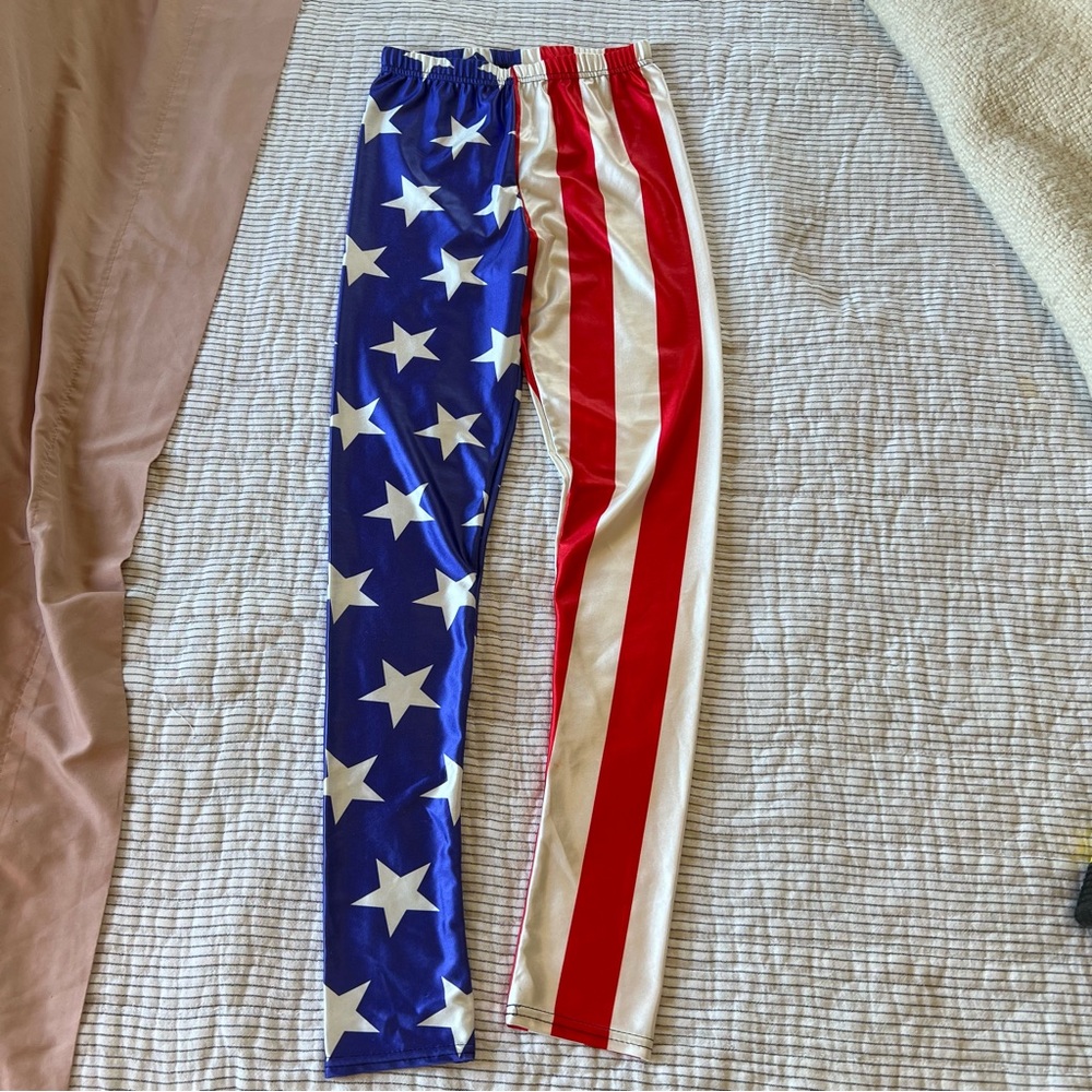 All American Flag Leggings medium